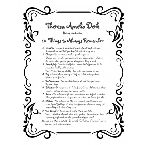 10 Things to Always Remember Rolled Scroll